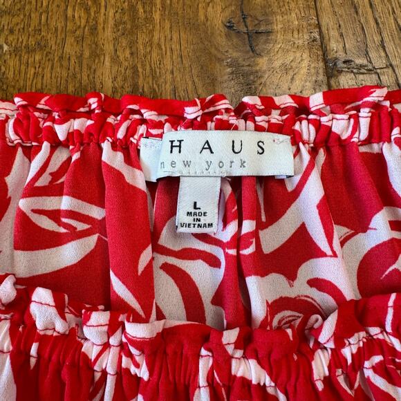 Lot Of 4 Womens L Ruby Rd. Dress Blouse Bundle Black Grey Red Floral Button Up - Picture 12 of 13